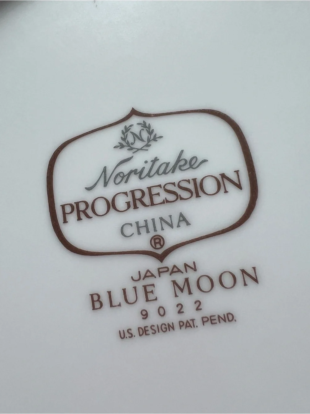 Noritake Progression China Japan Blue Moon 9022 - Set of 2 Plates